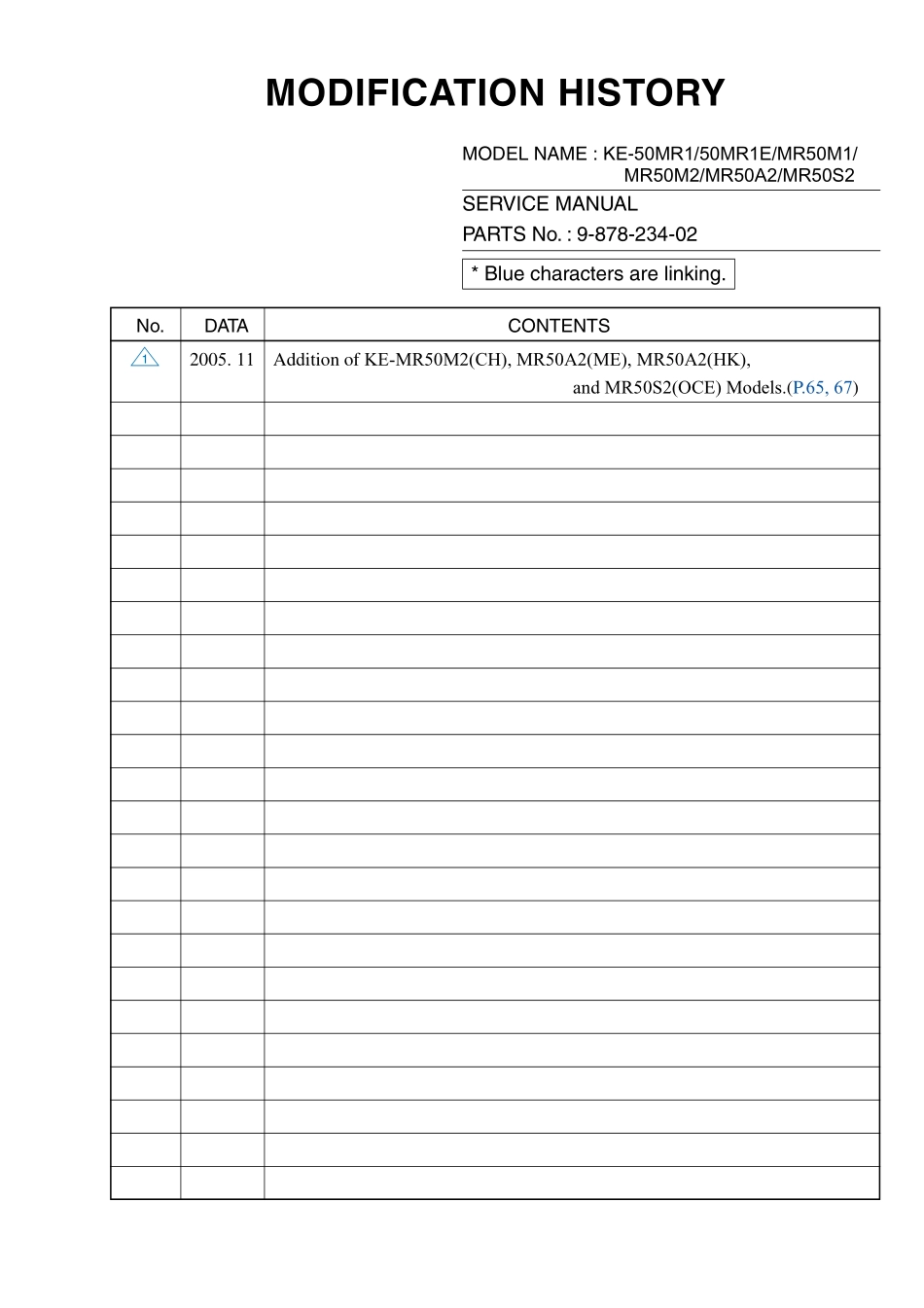 索尼KE-MR50A2等离子电视维修手册_索尼KE-MR50S2等离子.pdf_第1页