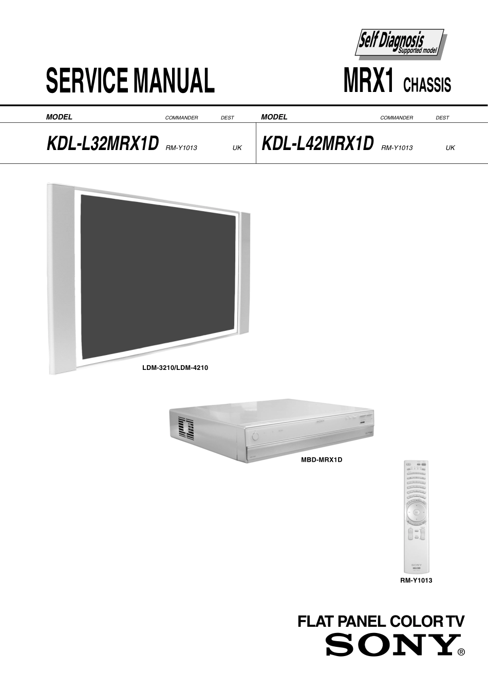 索尼KDL-L42MRX1D彩电维修手册和原理图_索尼KDL-L32MRX1D.pdf_第1页