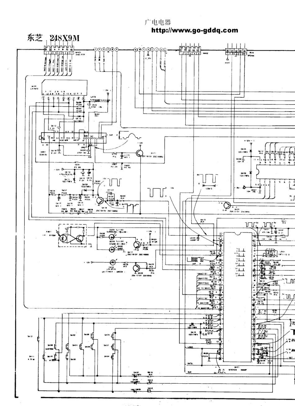 东芝248X9M彩电原理图_东芝  248X9M(05).pdf_第1页