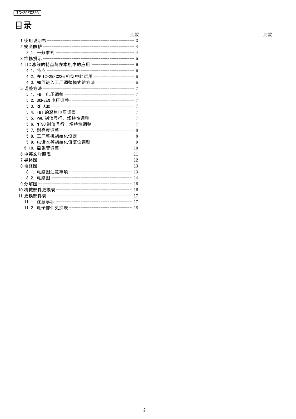 松下OM8373芯片US21机芯（TC-29FC22G）维修手册_松下OM8373 US21机芯.pdf_第2页