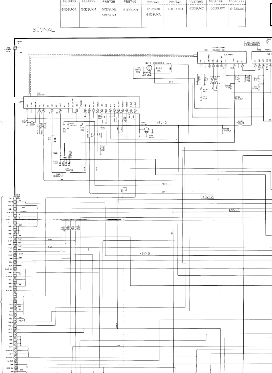 东芝50D9UXC背投电视原理图_50d9uxc-1.pdf_第1页