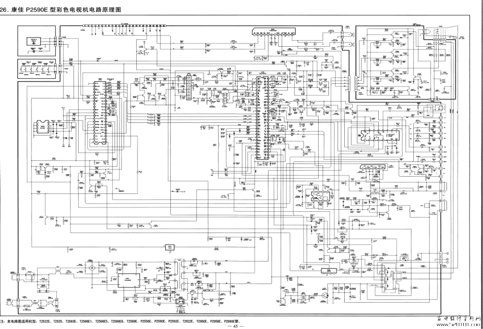 康佳P2190E1彩电电路原理图_P2190E1.pdf_第1页