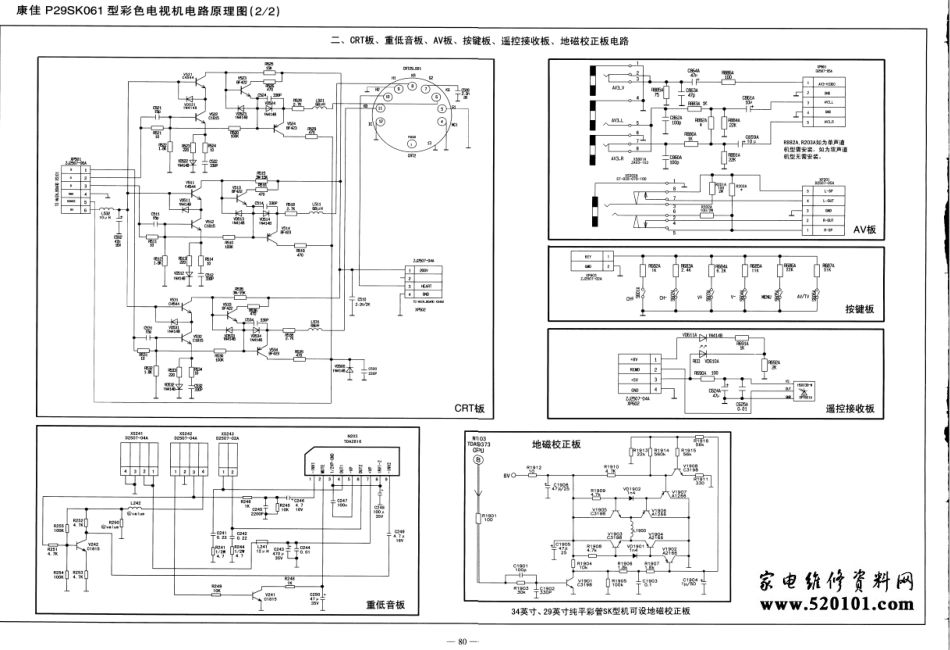 康佳P34SK383彩电电路原理图.pdf_第2页