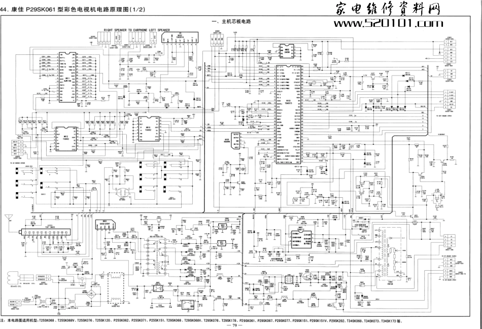 康佳P29SK569彩电原理图_康佳P29SK569彩电.pdf_第1页