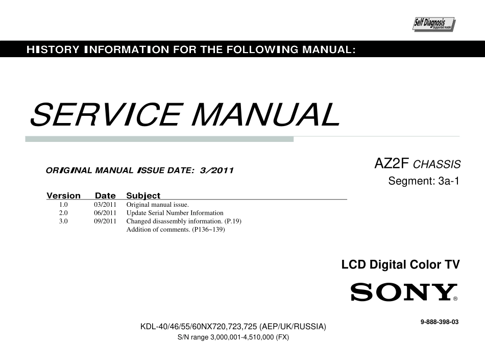 索尼KDL-40NX720液晶电视维修手册.pdf_第1页