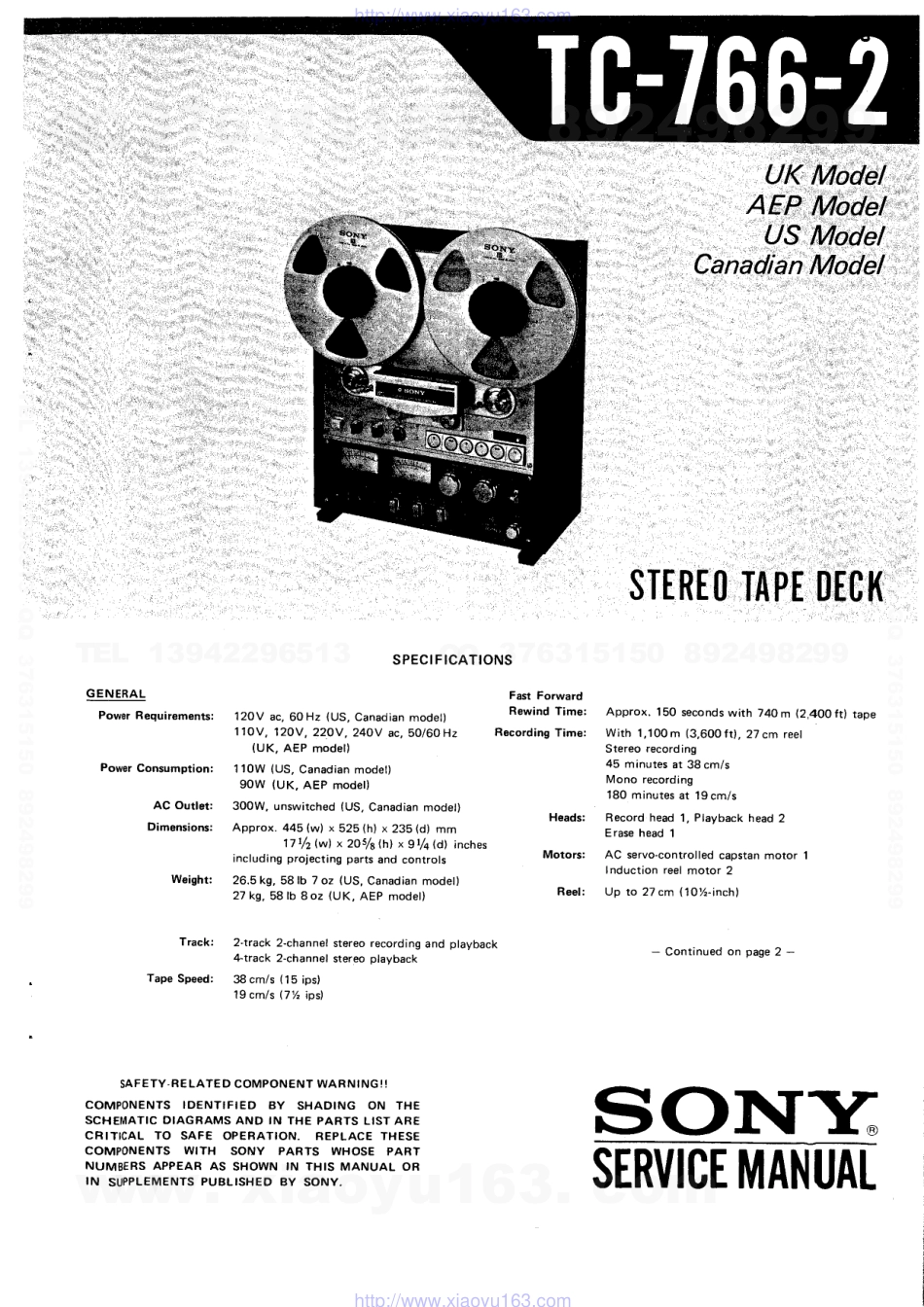 索尼SONY TC-K61电路图.pdf_第1页