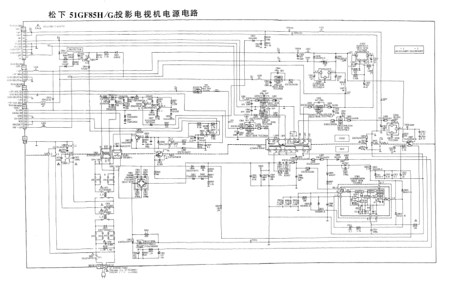 松下51GF85H-G投影机电源电路原理图_PANASONIC_51GF85H-G.pdf_第1页