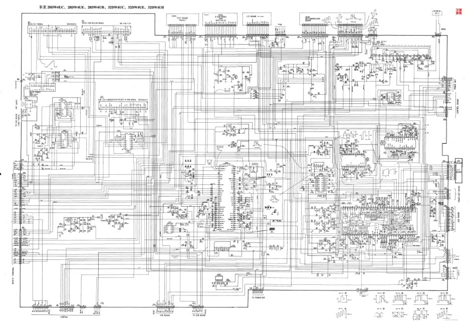 东芝32DW4UE彩电原理图_东芝-32DW4UE-图纸.pdf_第1页