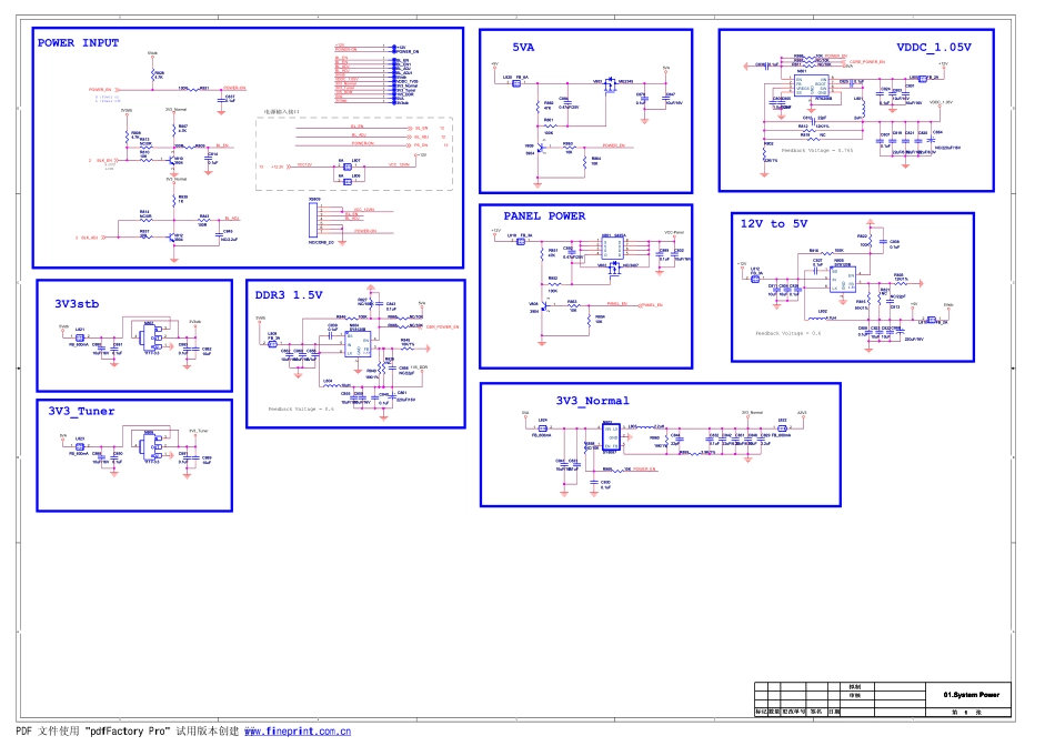 康佳LED43X2700B液晶电视（35020665一体板）电路图.pdf_第1页