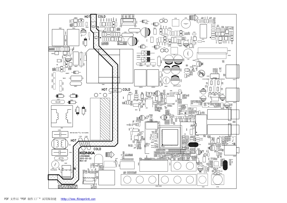 康佳LED42F2200N液晶电视35016668板印刷电路板图.pdf_第1页