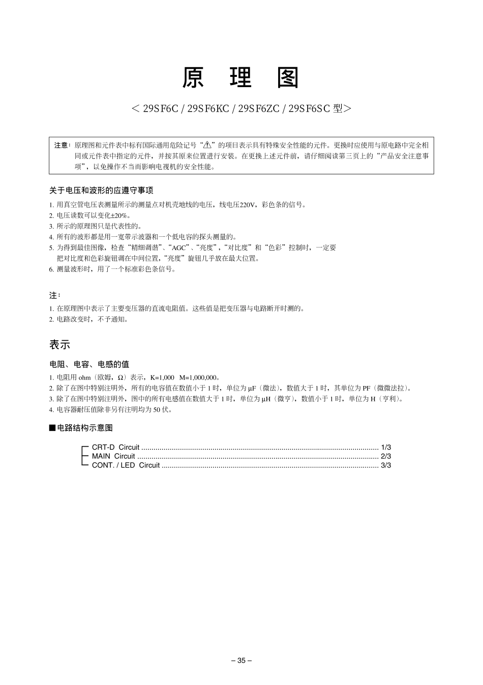 东芝29SF6C、29SF6KC、29SF6ZC、29SF6SC图纸_东芝29SF6C、29SF6KC、29SF6ZC、29SF6SC图纸.pdf_第1页