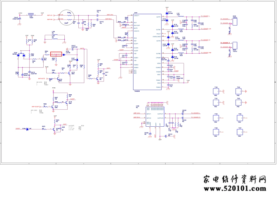 TCL LCD32K73液晶电视（MS18机芯）电路原理图.pdf_第2页