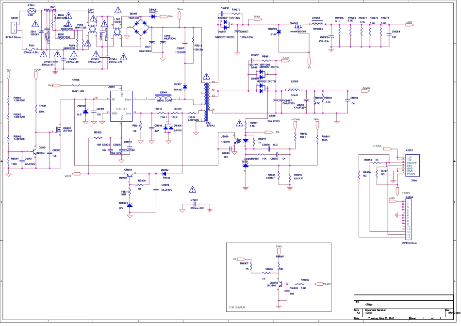 康佳LED26MS97C液晶电视（34006812）电路原理图.pdf_第1页