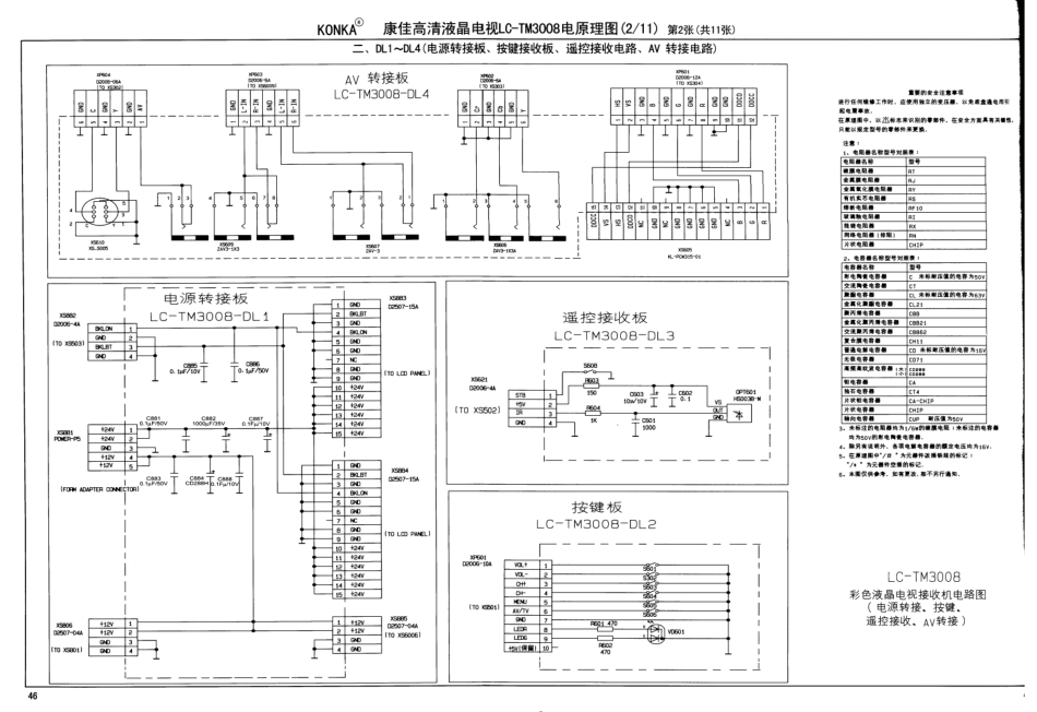 康佳LC-TM3008液晶电视原理图_康佳液晶LC-TM3008.pdf_第2页