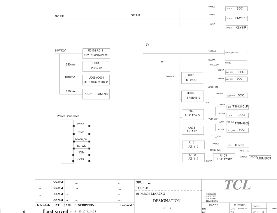 TCL L58X9200A-3D液晶电视（MS801机芯）电路原理图.pdf_第1页