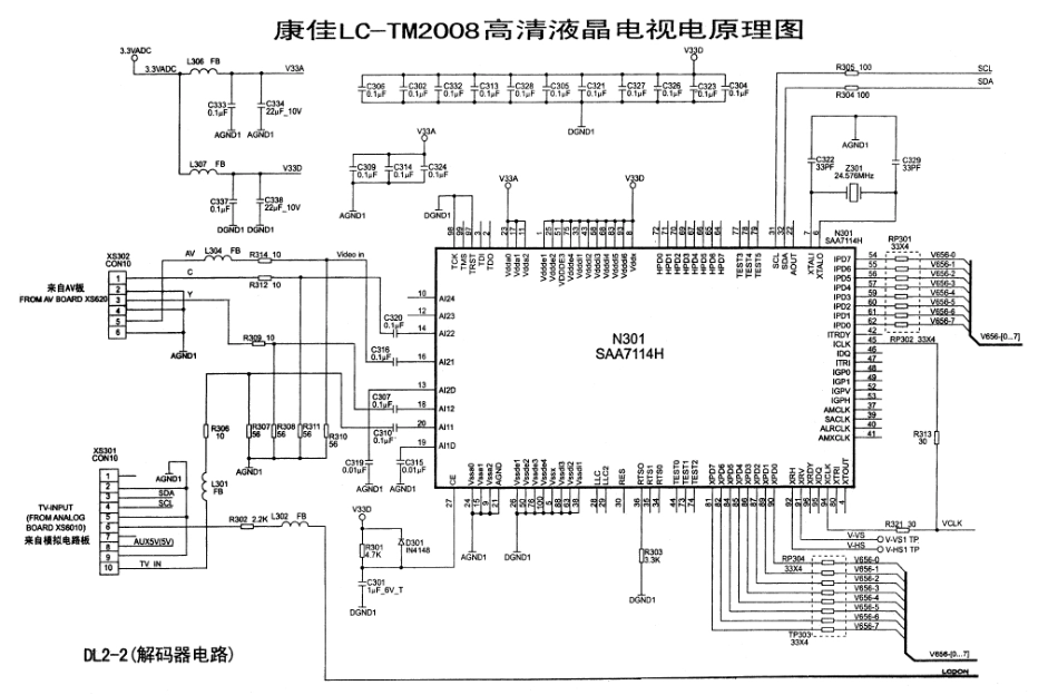 康佳LC-TM2018S液晶电视原理图_LC-TM2008-1.pdf_第2页