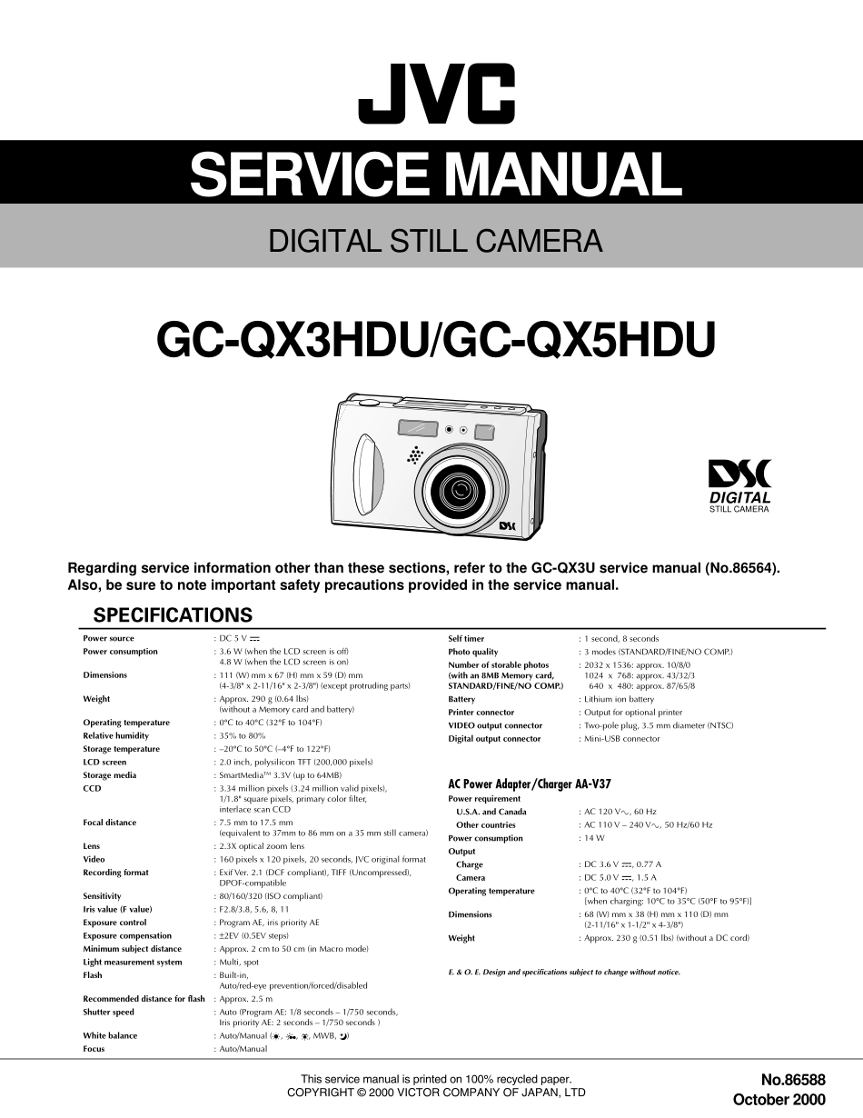 胜利JVC GC-QX3HD数码相机电路原理图_JVC_GC-QX5HD.pdf_第1页