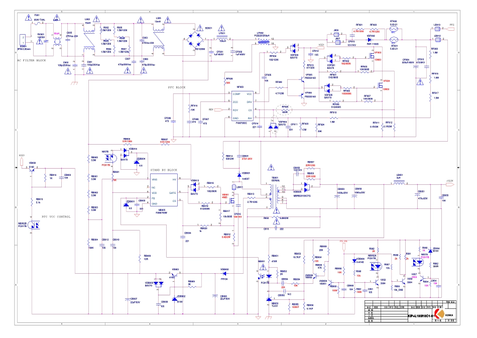 康佳LC42TS86DC液晶KIP L190I10C1-01电源板图纸.pdf_第1页