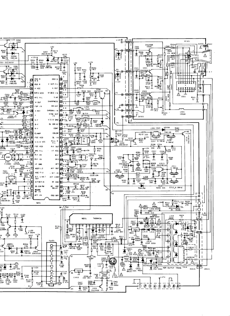 深彩SC-9325A彩电电路原理图_深彩  SC-9325A(02).pdf_第1页