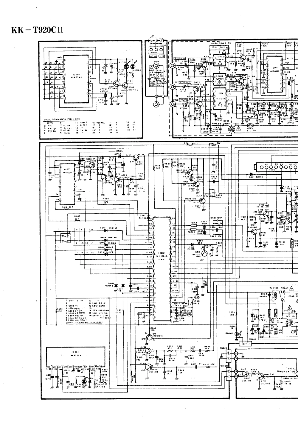 康佳KK-T920C彩电原理图_康佳  KK-T920CⅡ(01).pdf_第1页