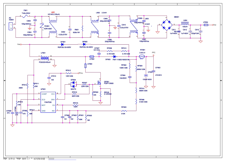 康佳KIP-L150I12C2-01电源板 （34006601 35014097）电路原理图.pdf_第1页