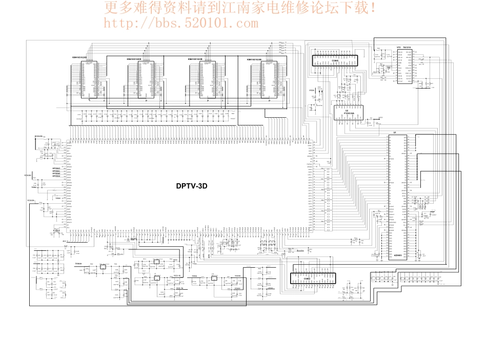 上广电SVA-HD3459彩电电路原理图_上广电HD3459F.pdf_第2页