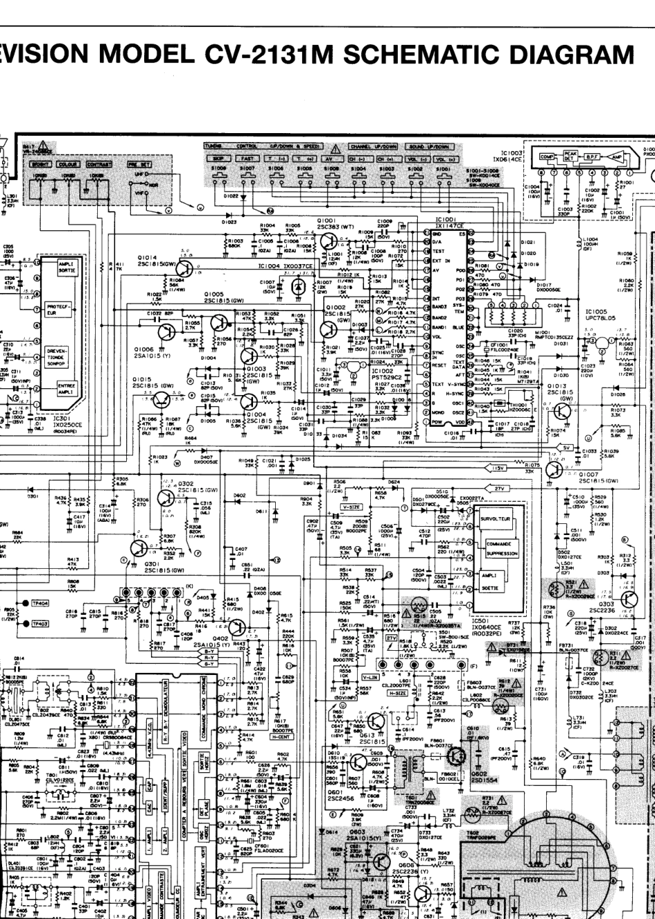 厦普CV-2131M彩电原理图_厦普CV-2131M电视机图纸.pdf_第2页