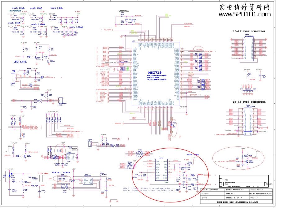 TCL L32N3液晶电视(719机芯)原理图_TCL王牌L32N3(719机芯)液晶电视机图纸.pdf_第2页