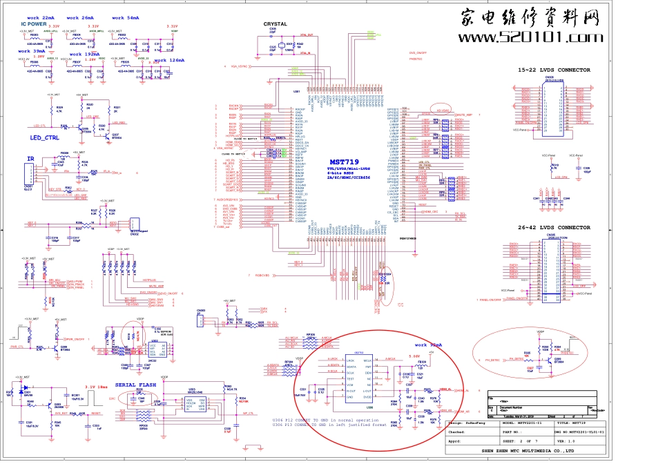 TCL L32N05液晶(MST719机芯)原理图_TCL王牌L32N05(MST719机芯)液晶电视机图纸.pdf_第2页