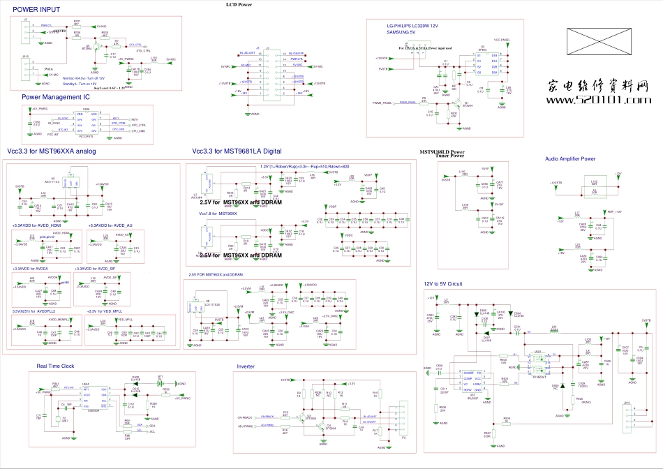 TCL L32E9液晶（MS88C机芯）液晶原理图_TCL王牌L32E9-MS88C.pdf_第1页