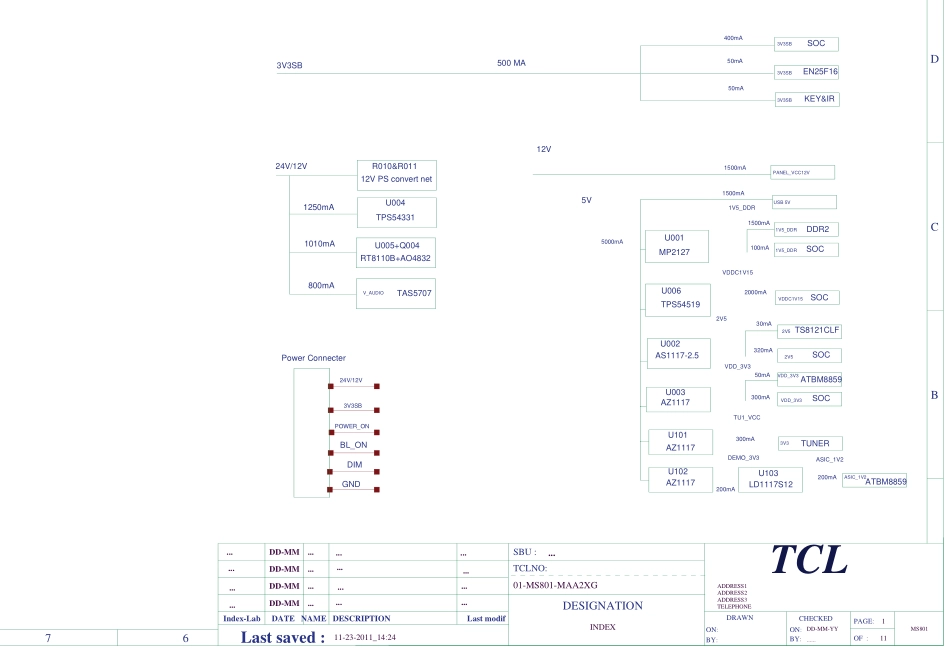 TCL L32E4500A-3D液晶电视（MS801机芯）电路原理图.pdf_第1页