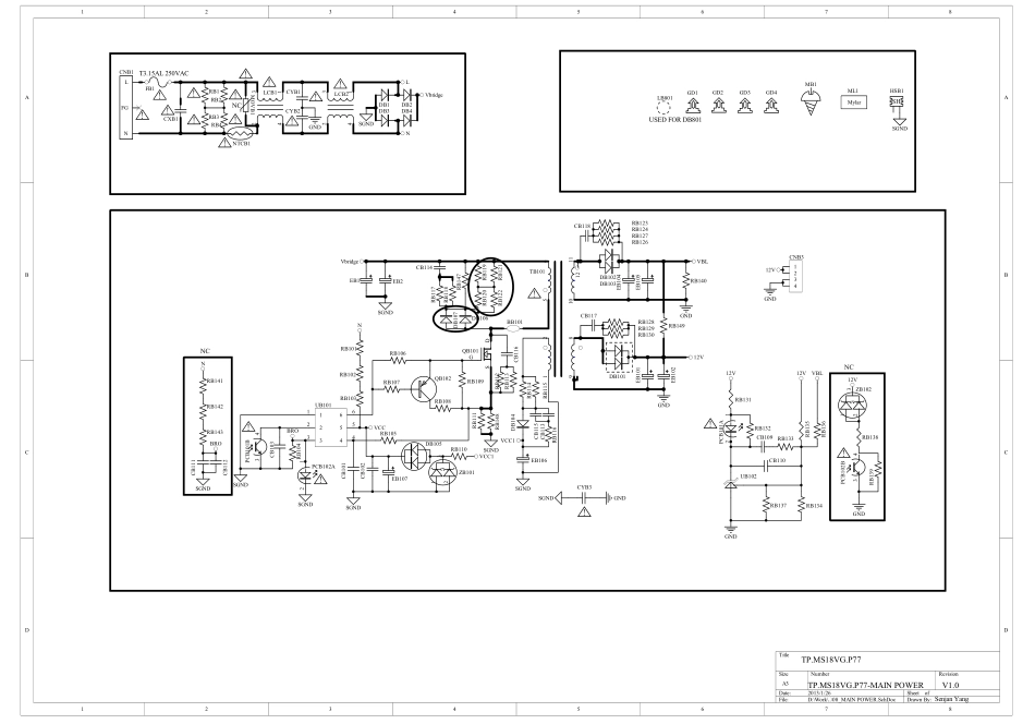 TCL L32C11液晶（MS82PT）电源板电路图.pdf_第1页