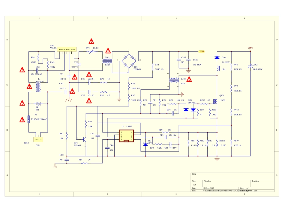 TCL L26E10液晶电视电源板电路图.pdf_第1页