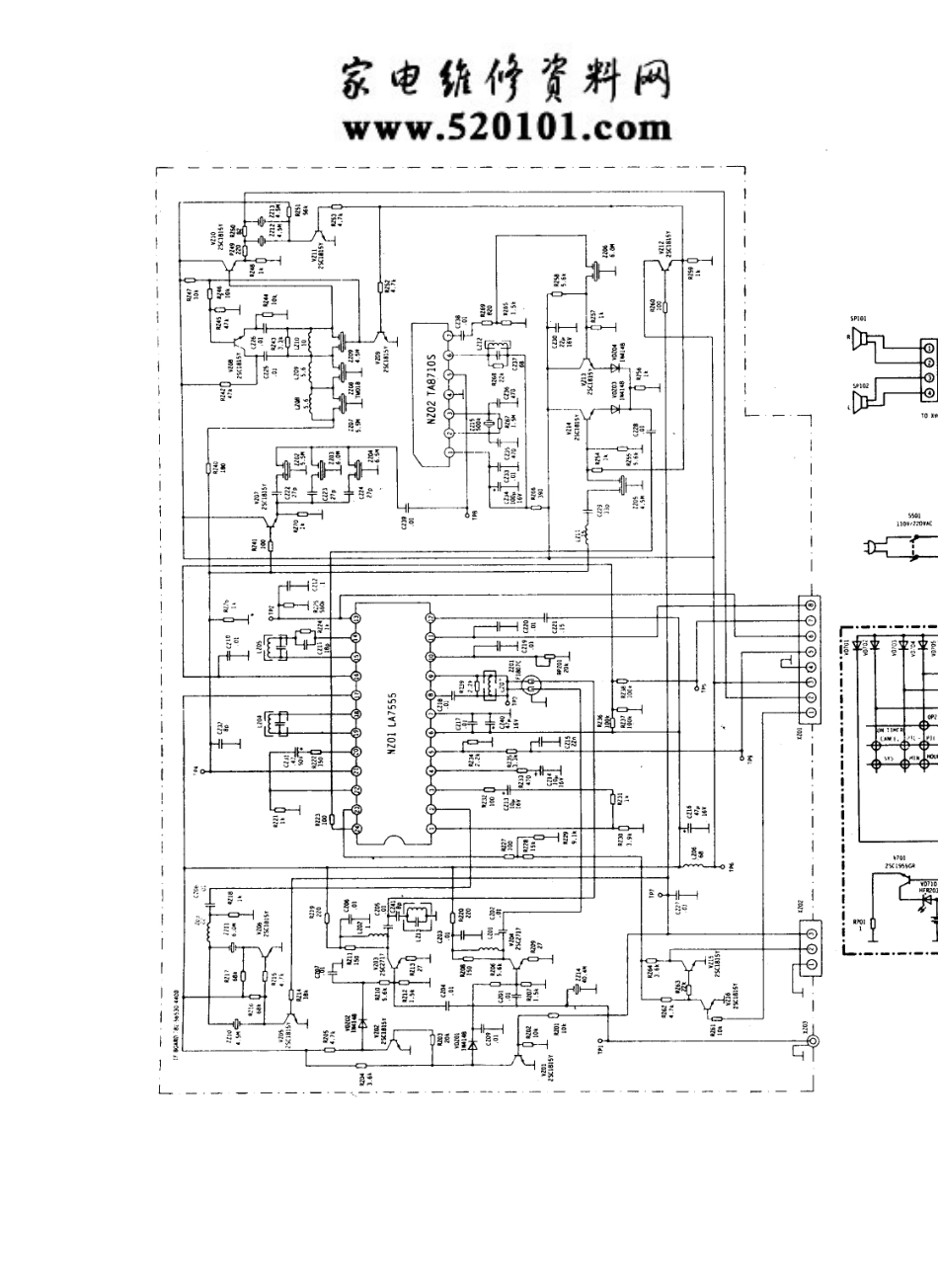 厦华XT-6698彩电电路原理图_夏华  XT-5653、XT-6698(05).pdf_第1页