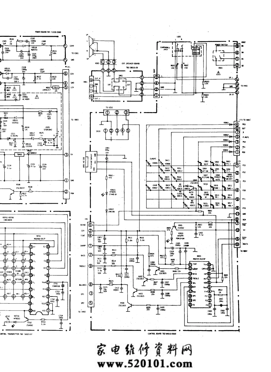 厦华XT-6698彩电电路原理图_夏华  XT-5653、XT-6698(02).pdf_第1页