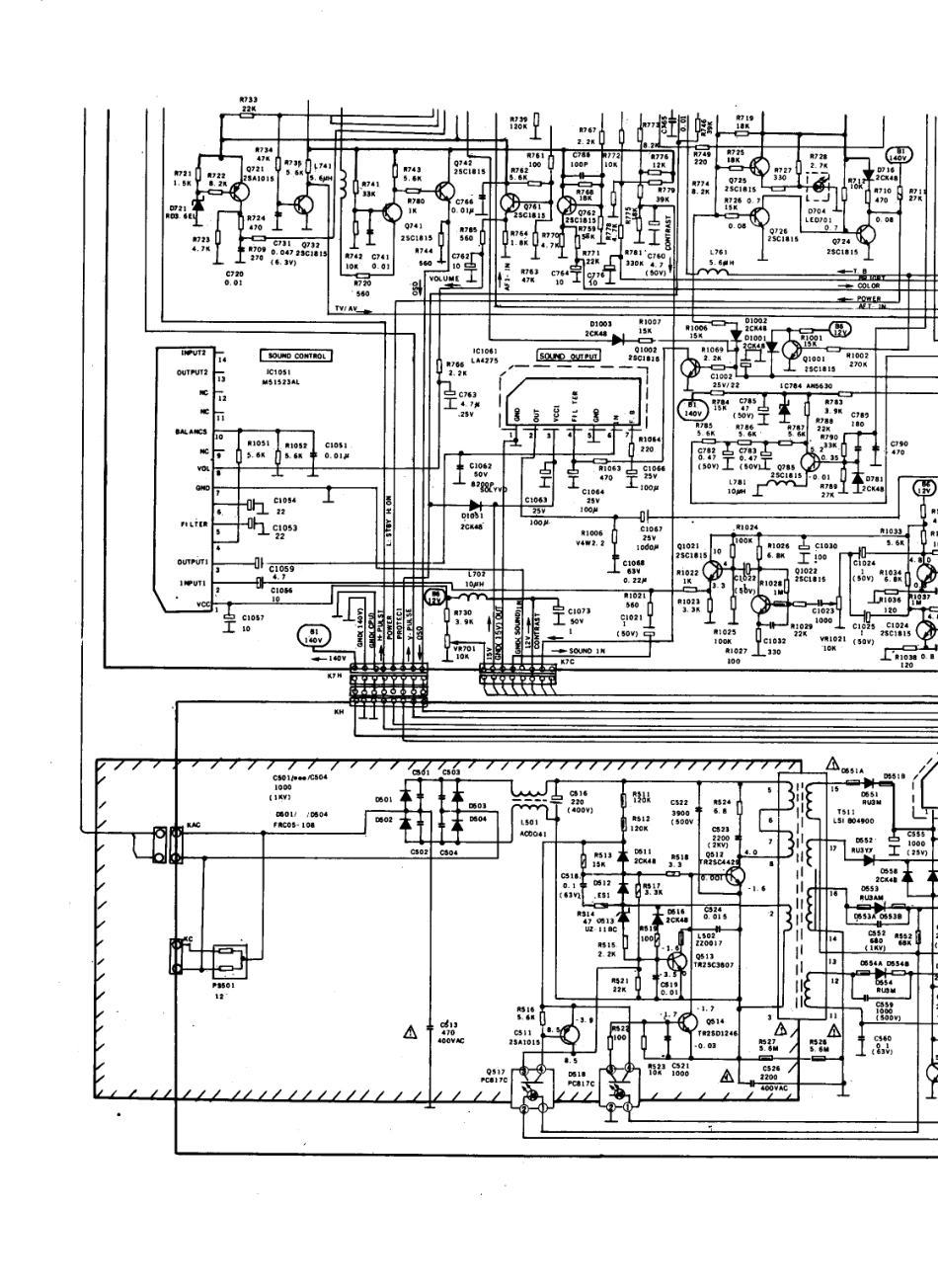 凯歌TC-2818C电视机电路原理图_凯歌  TC-2518C、TC-2528C、TC-2818C(05).pdf_第1页