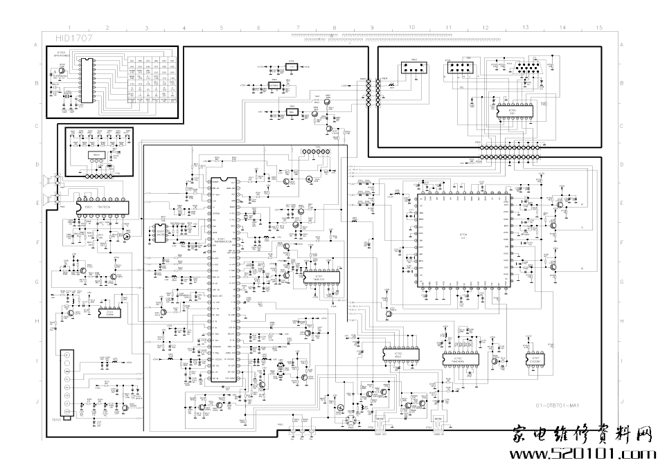 TCL HID1707电视原理图_TCL王牌HID1707.pdf_第1页