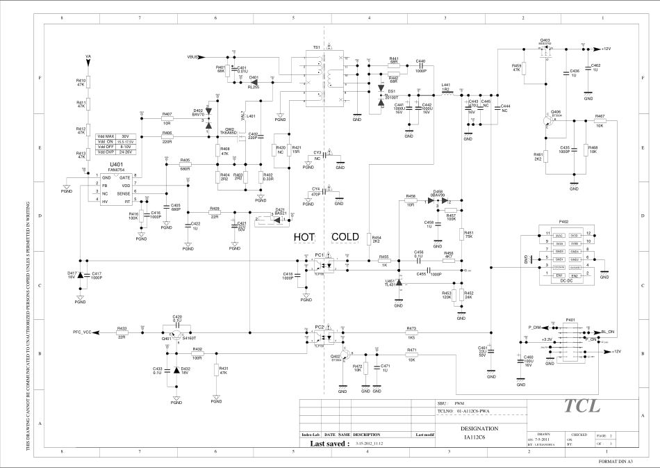 TCL C32E320B液晶（40-A112C6-PWB1XG）电源板电路图.pdf_第2页