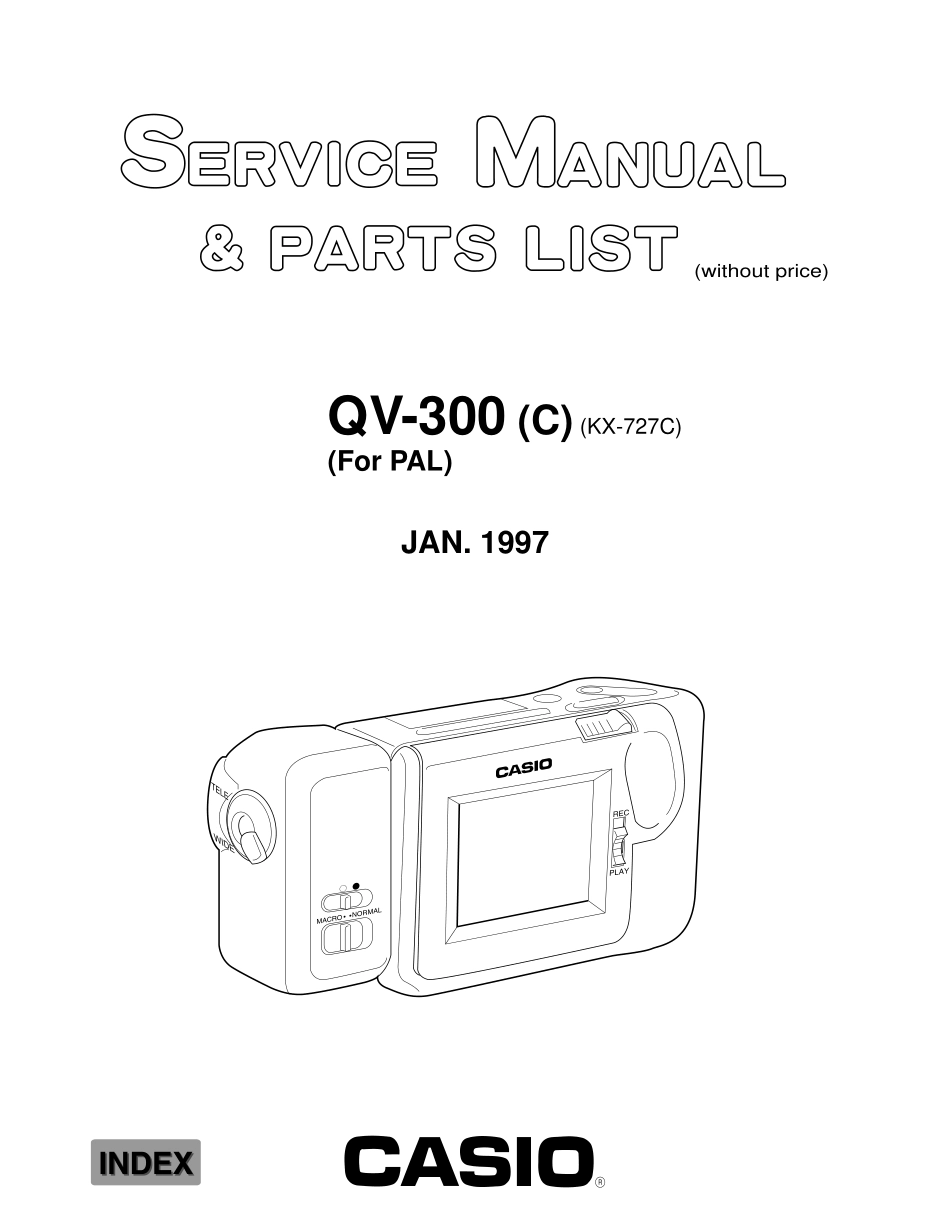 卡西欧QV-300C数码相机维修手册和图纸_CISCO_QV-300C.pdf_第1页