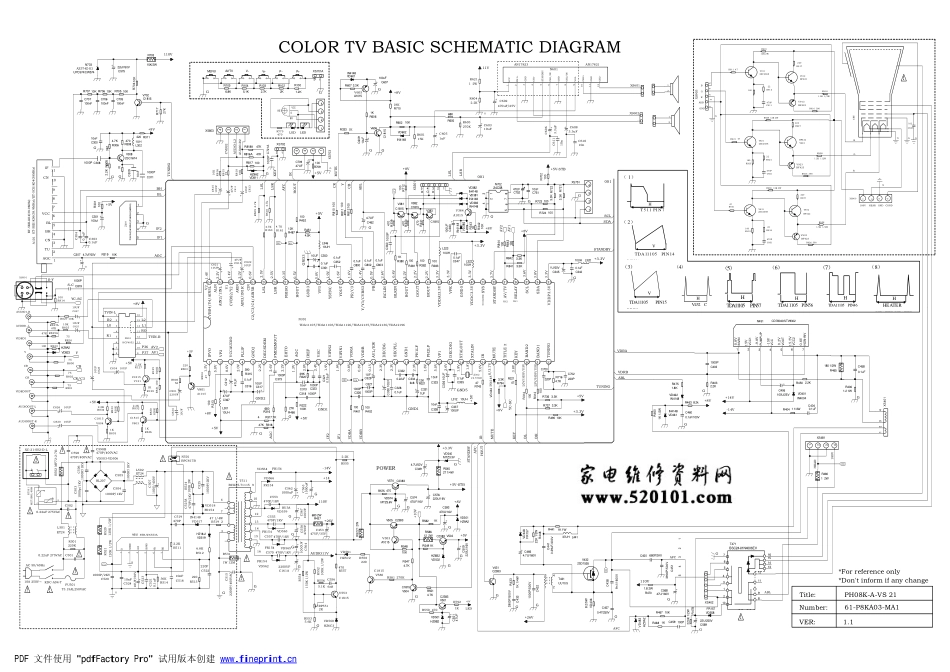 厦华TZ系列彩电采用TDA11105（21寸长管）电路图.pdf_第1页