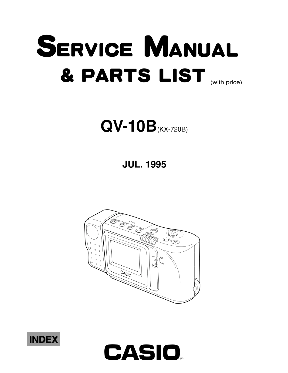 卡西欧QV-10B数码相机维修手册和图纸_CASCO_QV-10B.pdf_第1页