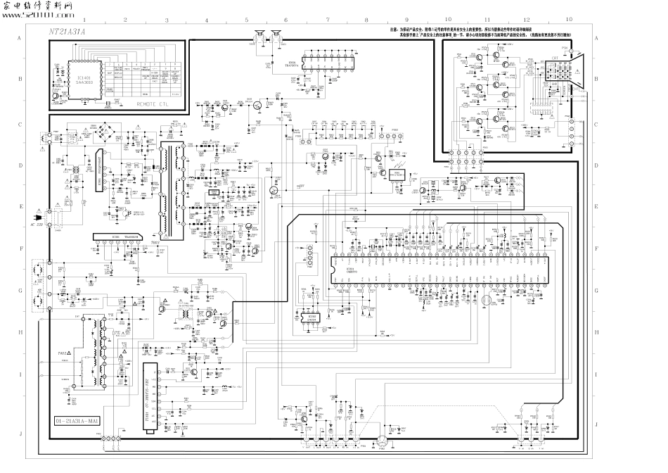 TCL AT21289A彩电原理图_01-21A31A-MA1.pdf_第1页