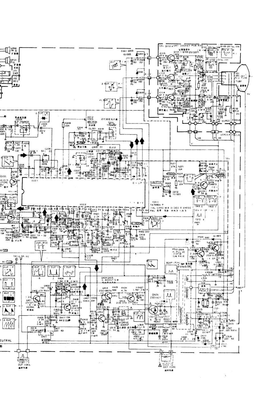 菊花FS4911电视机电路原理图_菊花  FS531A、FS531B(02).pdf_第1页