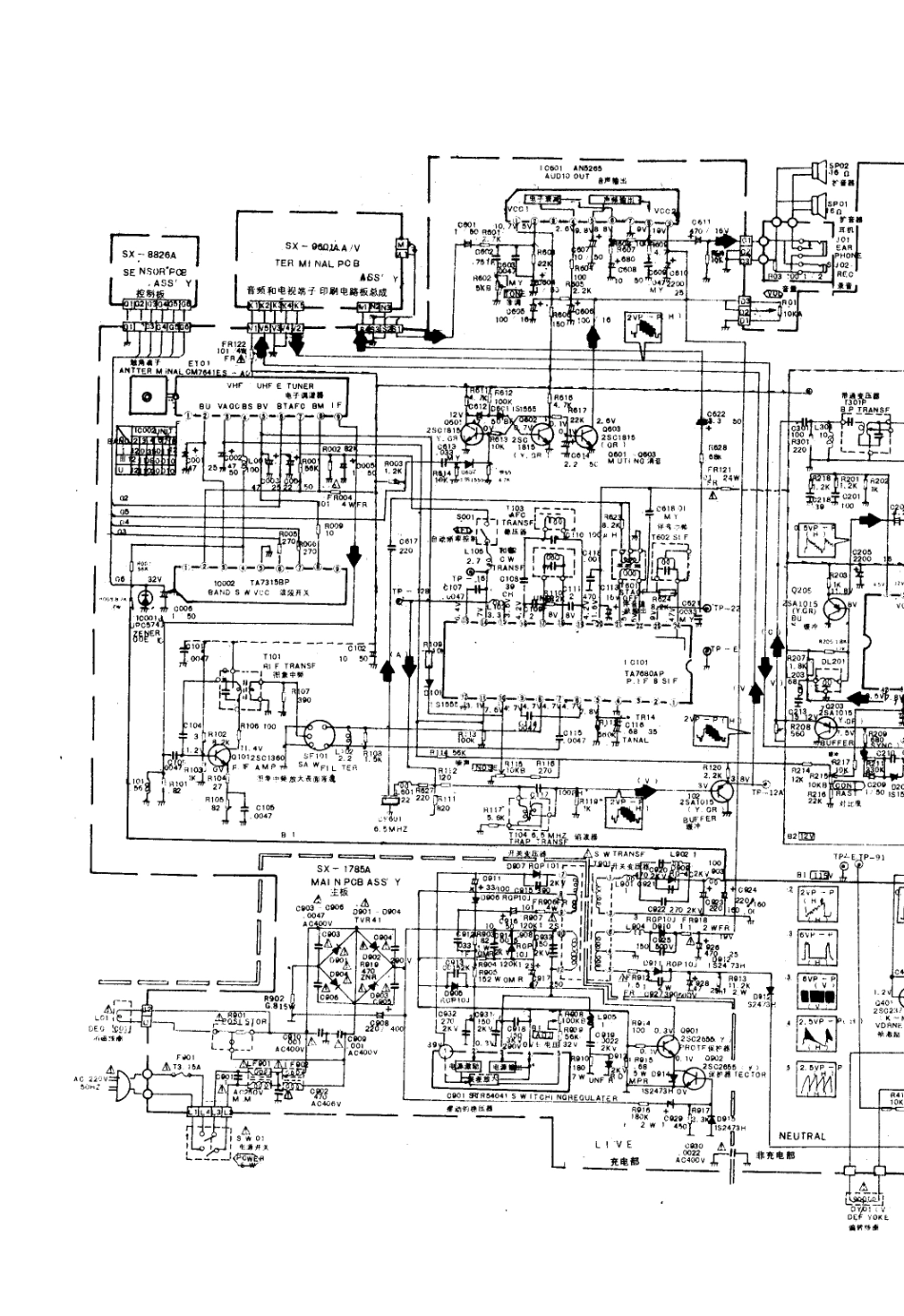 菊花FS4911电视机电路原理图_菊花  FS531A、FS531B(01).pdf_第1页