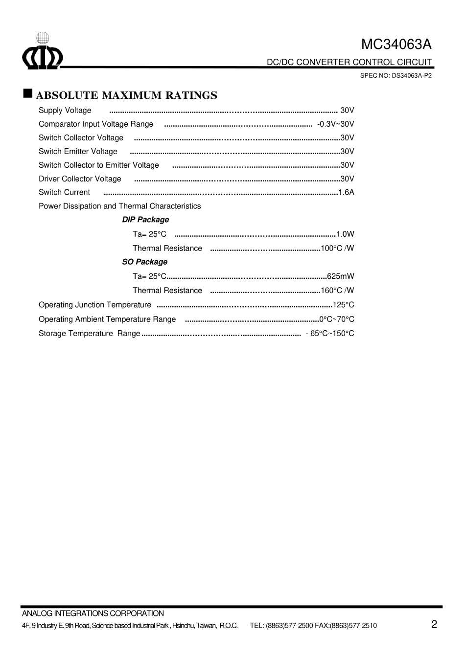 厦华MT-2951彩电电路原理图_mc34063aMC34063数据手册下载英文.pdf_第2页