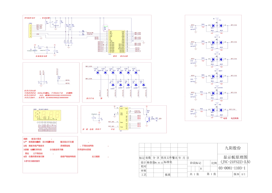 九阳JYC-21FS22电磁炉电路原理图.pdf_第1页