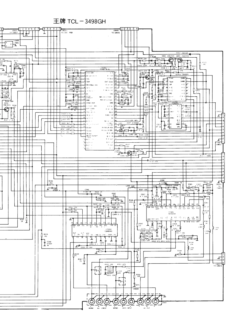 TCL 3498GH彩电原理图_王牌  TCL-3498GH(06).pdf_第1页