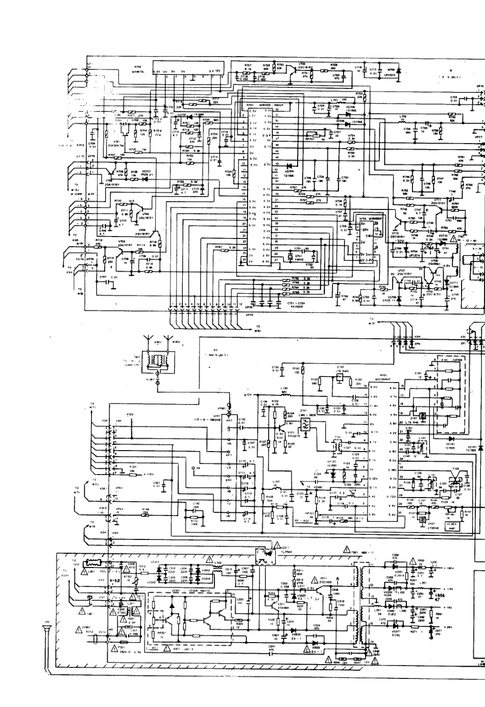 金鹊53DC电视机电路原理图_黄山  AH5353C、AH5353R(01).pdf_第1页