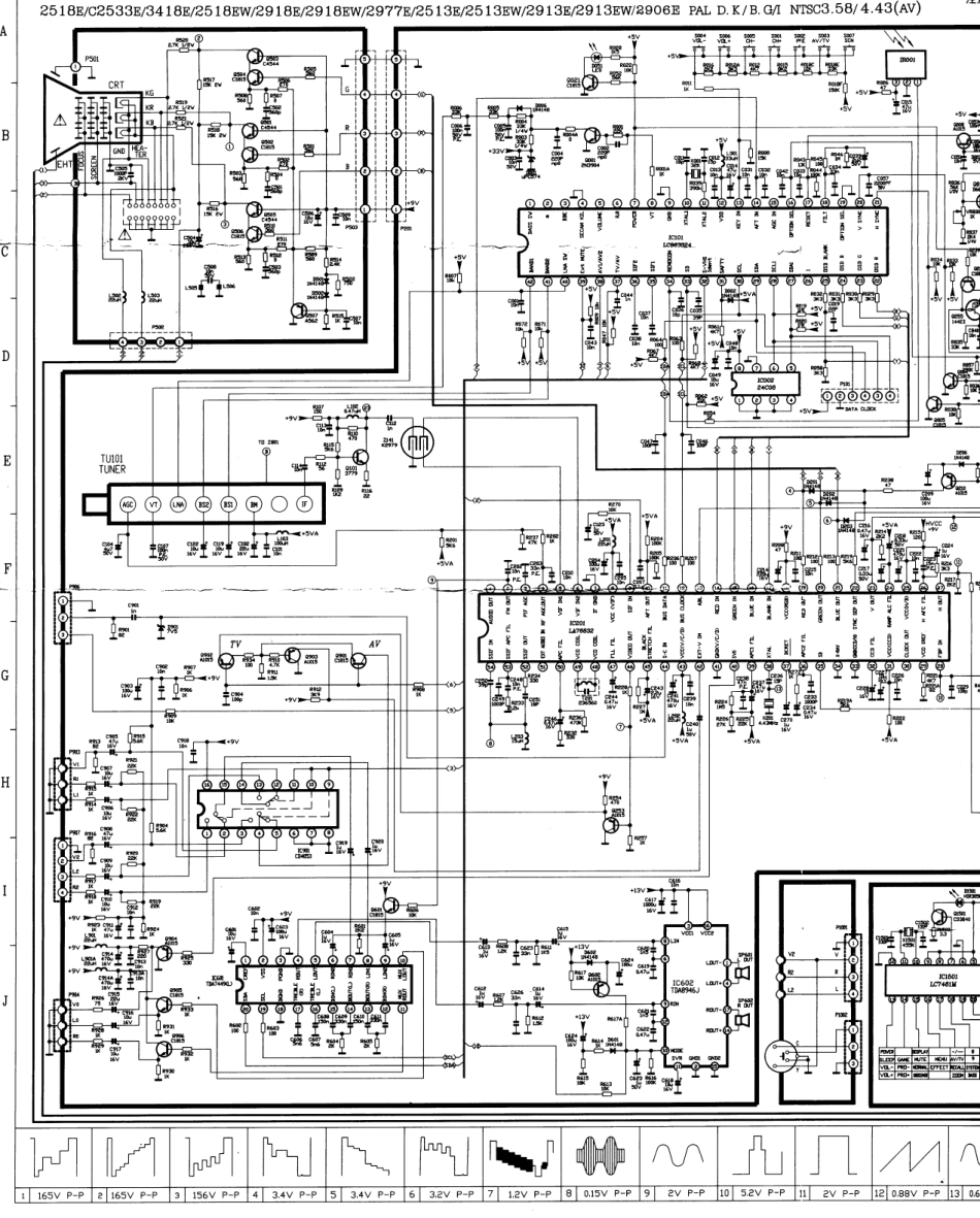 TCL 2913EB彩电原理图_TCL王牌2913EB.pdf_第1页