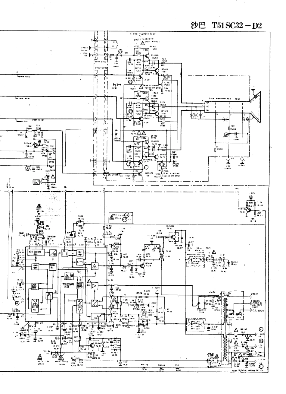 沙巴T51SC2130彩电电路原理图_沙巴  T51SC32-D2(06).pdf_第1页